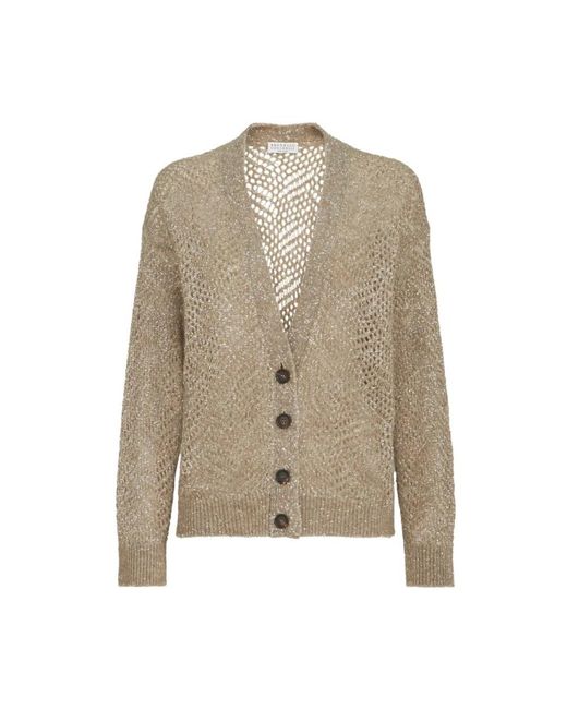 Brunello Cucinelli Natural Cardigans
