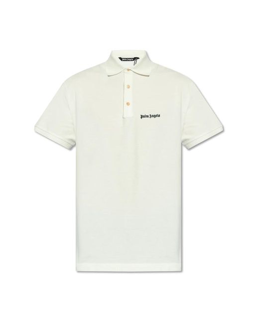 Palm Angels White Polo Shirts for men