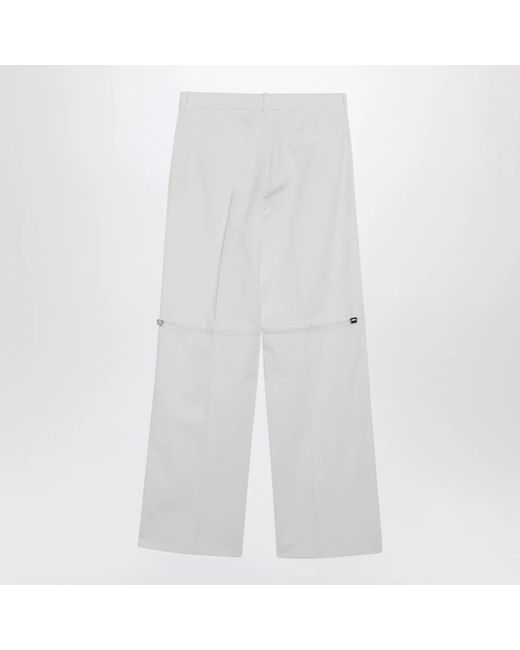 Fendi Gray Wide Trousers