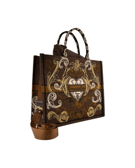 Braccialini Brown Große Handtasche
