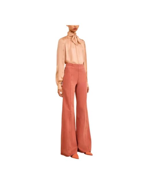 Ulla Johnson Pink Wide Trousers