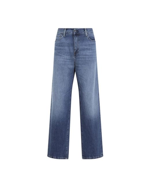 Carhartt Blue Straight Fit Jeans for men