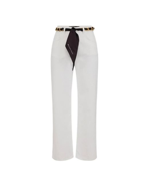 Elisabetta Franchi Gray Cropped Trousers