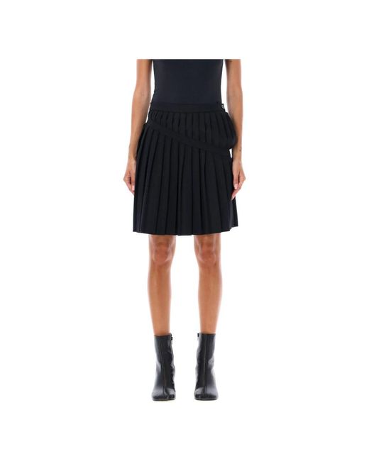 MM6 by Maison Martin Margiela Black Short Skirts