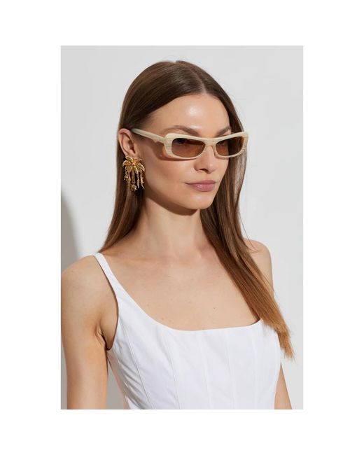Jacquemus Accessoires ,Capri Zonnebril in het Natural