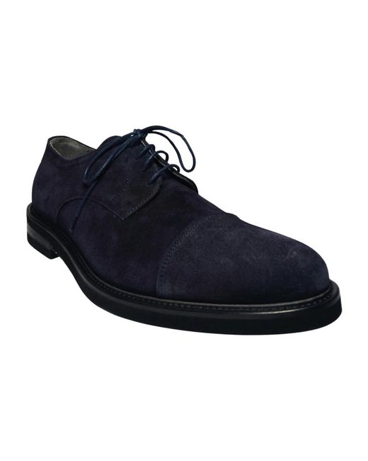 Pollini Blue Laced Shoes for men