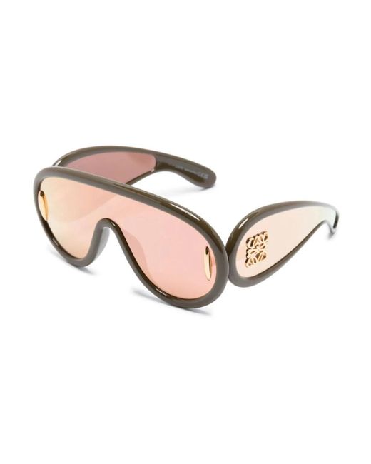 Loewe Grüne sonnenbrille stilvoll alltagstauglich in Pink für Herren