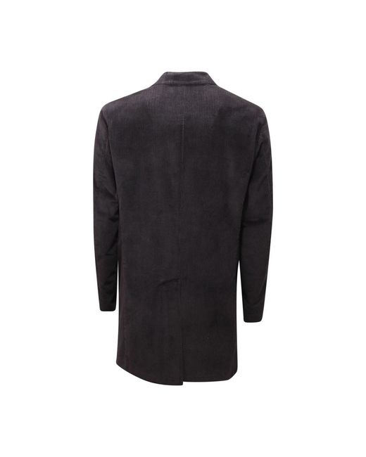 GABO Napoli Black Single-Breasted Coats for men