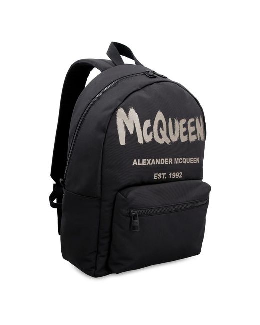 McQueen Black Backpacks for men
