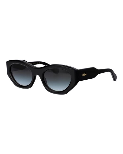 Chloé Black Cat eye sonnenbrille mit bio nylon gläsern,stylische sonnenbrille ch0220s