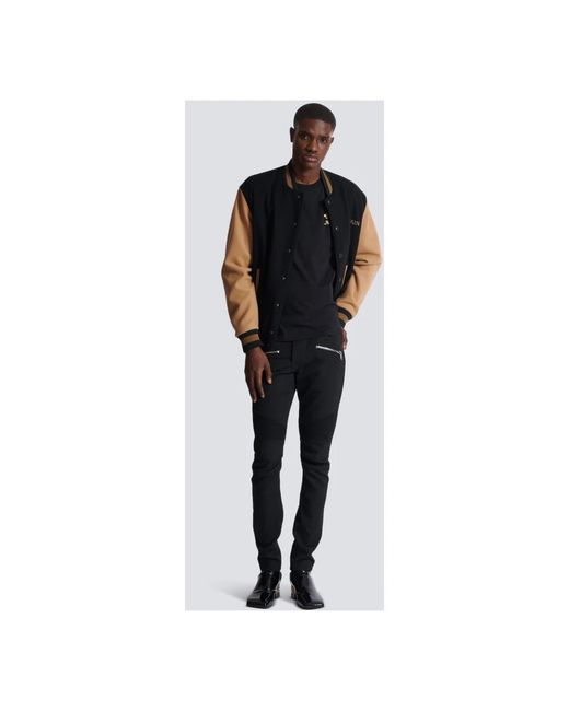 Balmain Kiss Print Logo T-Shirt in het Black voor heren