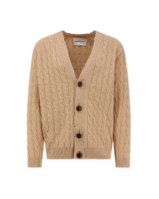 Amaranto Brown Cardigans for men