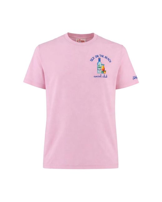 Mc2 Saint Barth Pink T-Shirts for men