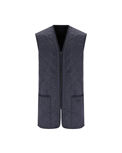 Barbour Jassen ,Blauw ,Polyester Blauw Gewatteerd Vest in het Blue voor heren