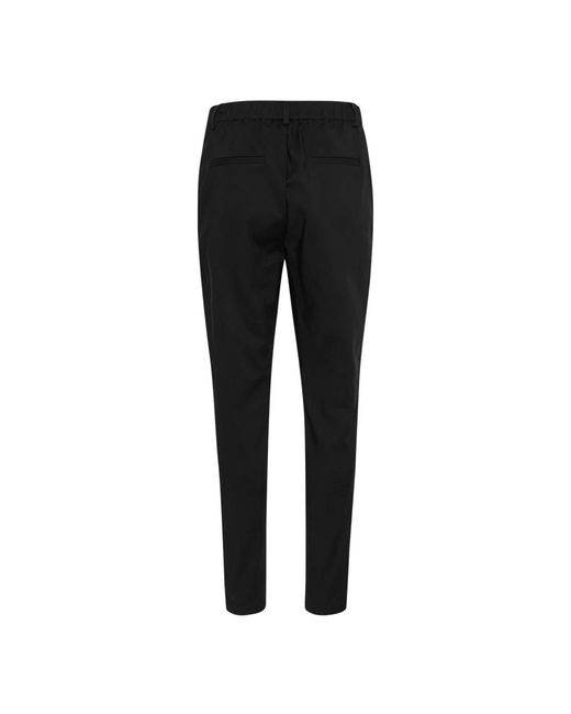 Kaffe Black Slim-Fit Trousers