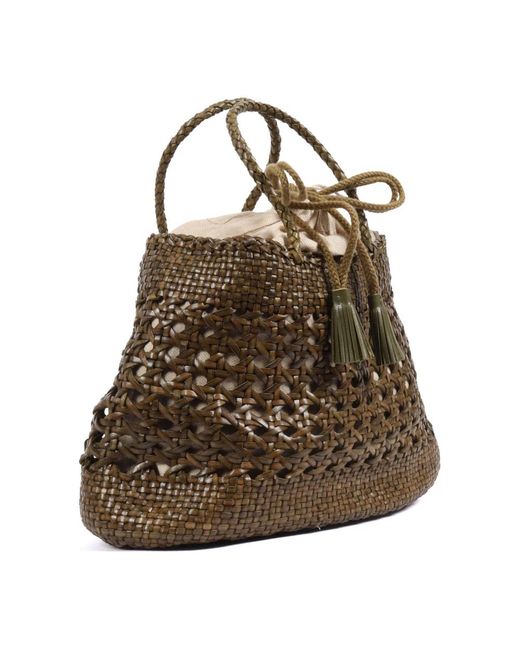 Dragon Diffusion Brown Santa Cano Handbag