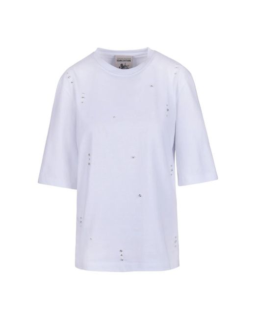Semicouture Blue T-Shirts