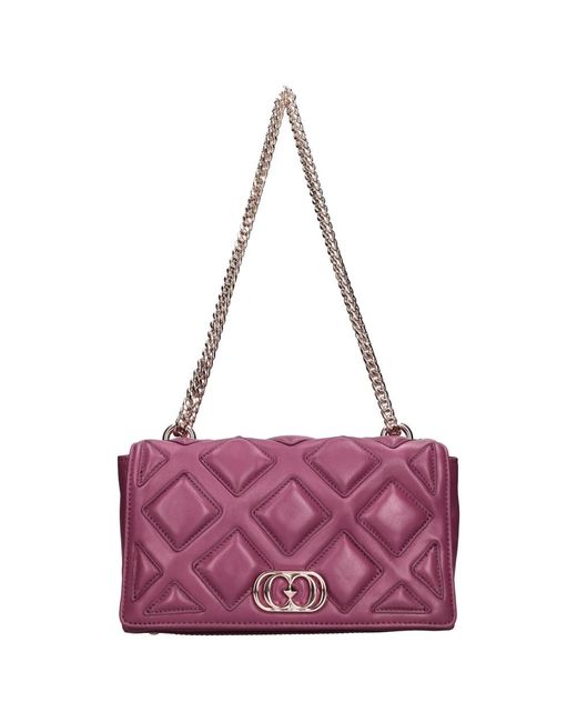 La Carrie Purple Shoulder Bags