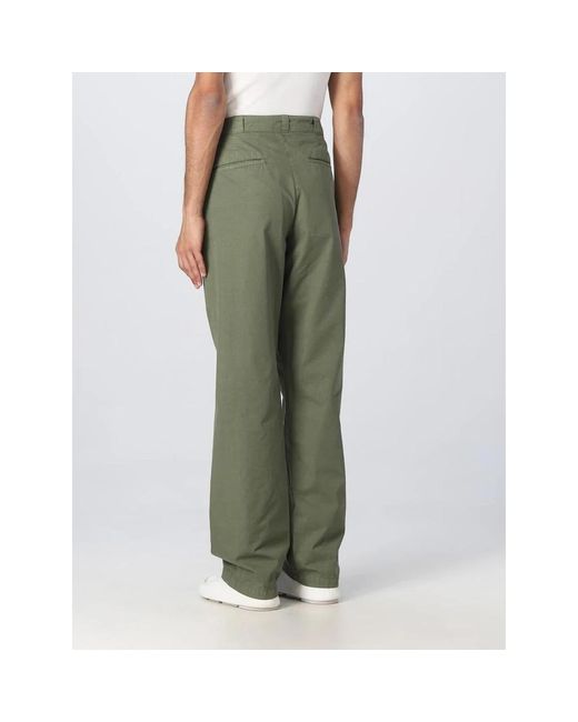 Aspesi Green Wide Trousers for men