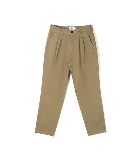 Wax London Green Straight Trousers for men