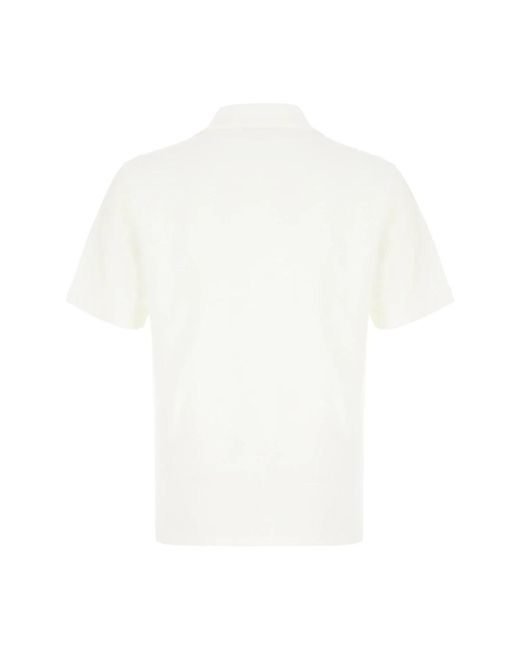 Lanvin Tops ,Wit ,Katoen Klassiek Poloshirt in het White voor heren
