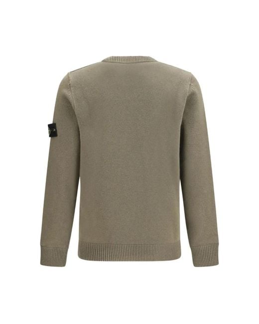 Stone Island Wool Sweater in het Gray voor heren