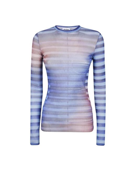 Jean Paul Gaultier Blue Long Sleeve T-Shirts