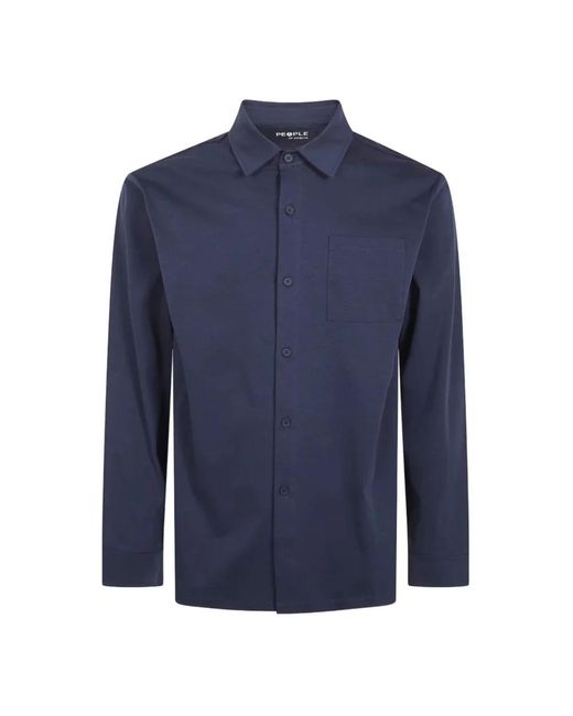 People Of Shibuya Blue Formal Shirts for men