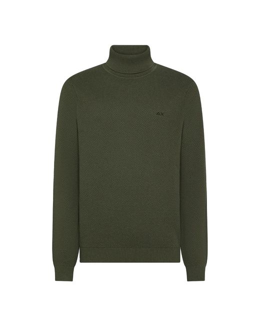 Turtlenecks Sun 68 de hombre de color Green