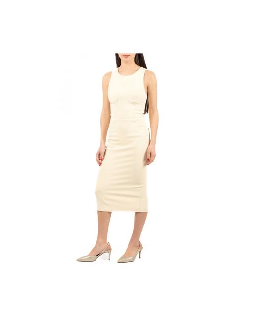 Midi Dresses Elisabetta Franchi en coloris White
