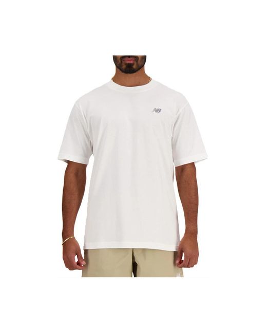 New Balance White T-Shirts for men