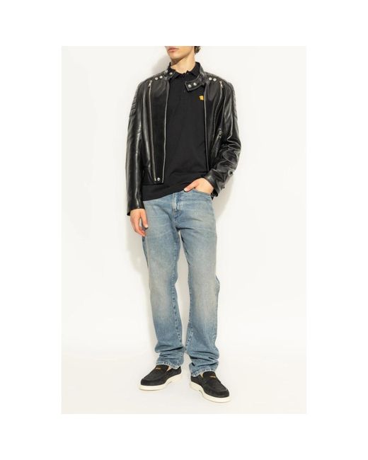 Versace Black Polo Shirts for men