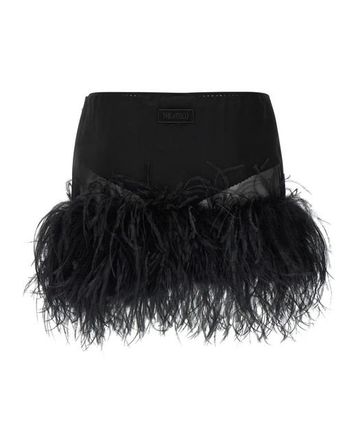 The Attico Black Short Skirts