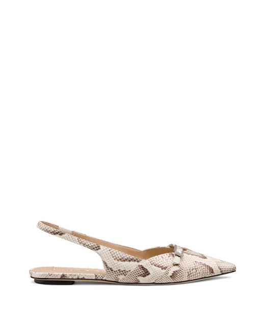 Stuart Weitzman Natural Ballerinas
