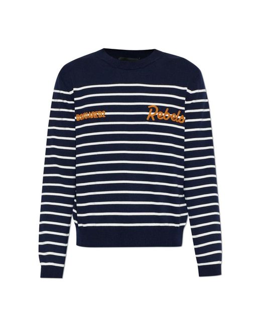 DSquared² Pullover Mit Logo in Blue für Herren
