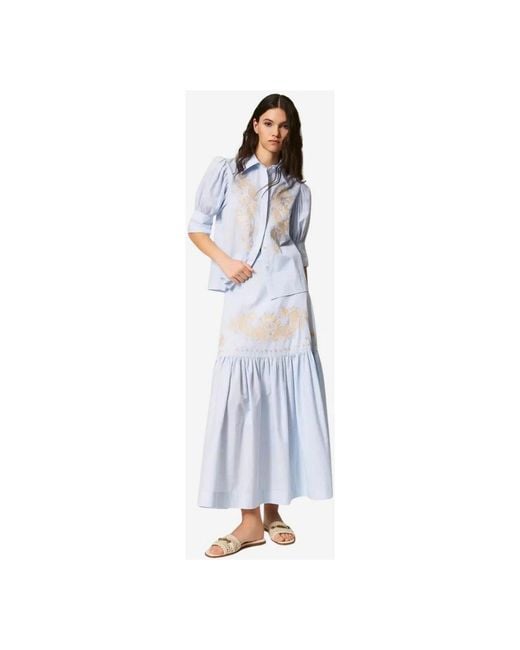 Twinset White Maxi Skirts