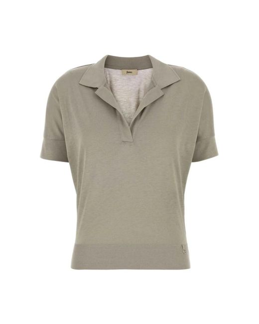 Herno Gray Polo Shirts
