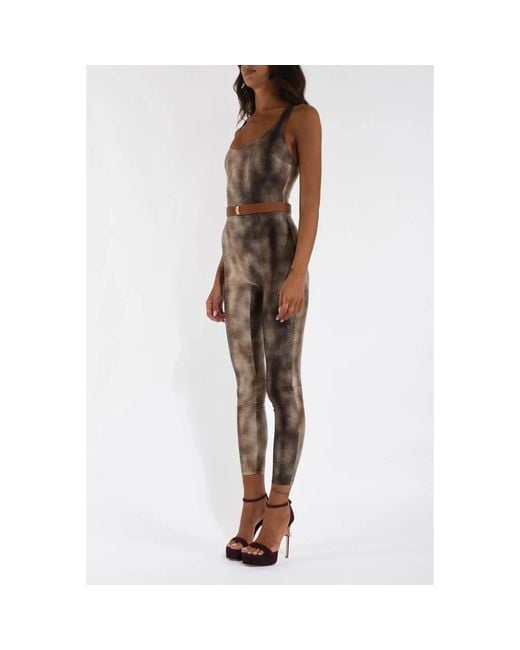 Jumpsuits Elisabetta Franchi de color Brown