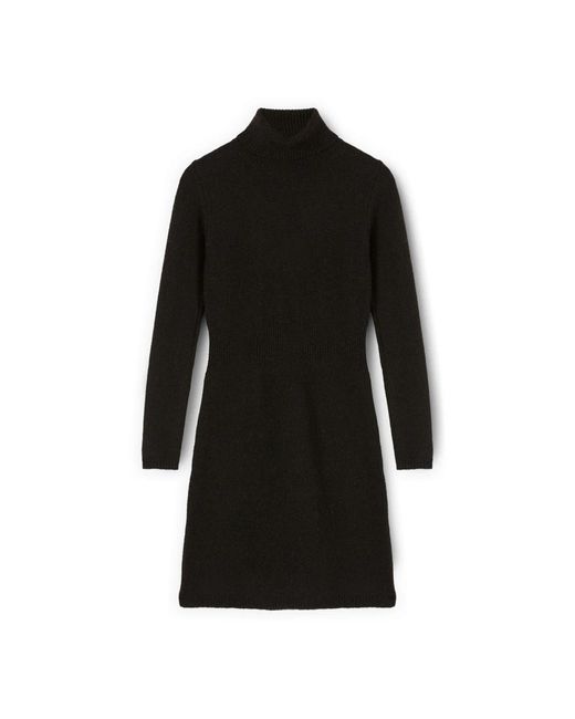 Knitted Dresses mötivi de color Black