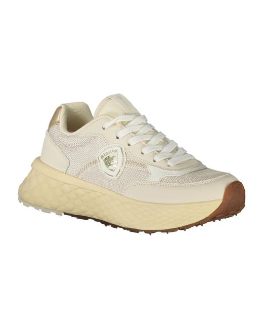 Blauer White Sportschuh