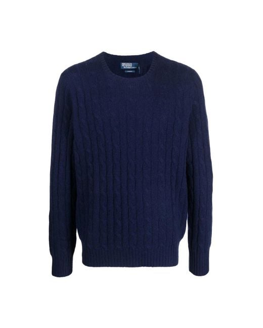 Polo Ralph Lauren Blue Cashmere Knitwear for men