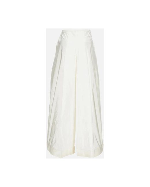 Daniela Gregis Broeken ,Wit ,Wijde Broek in het White