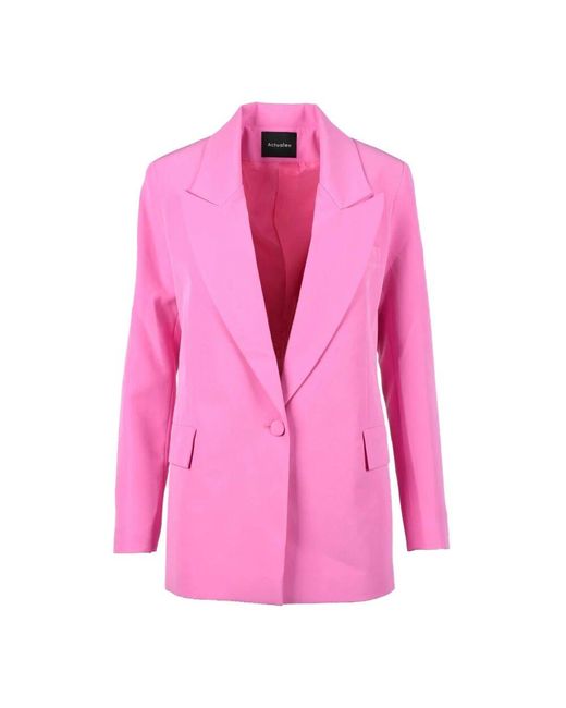 ACTUALEE Pink Blazers
