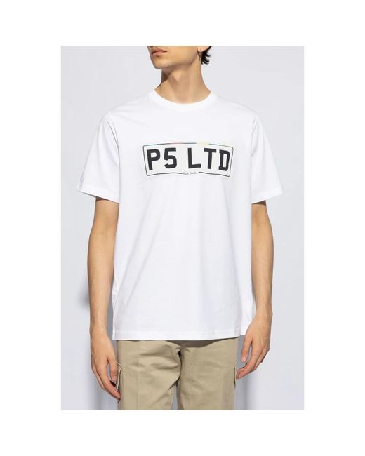 PS by Paul Smith Bedrucktes t-shirt in White für Herren