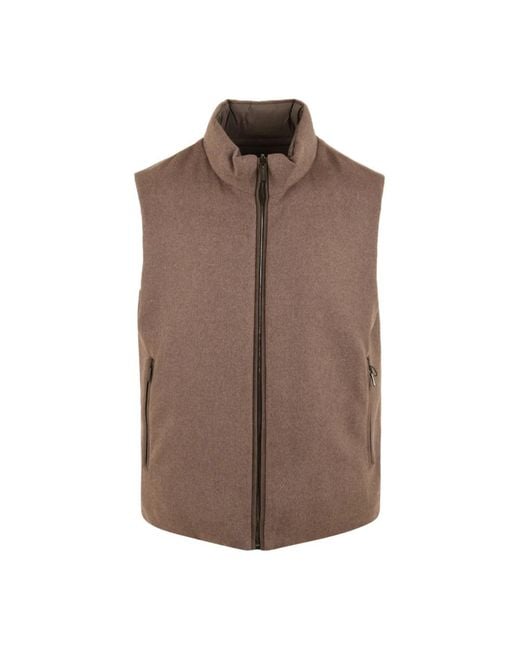 Vests Moorer pour homme en coloris Brown