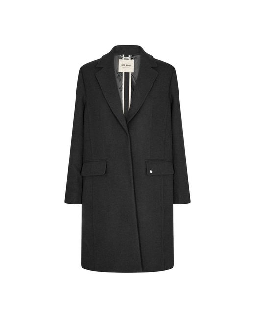 Mos Mosh Black Single-Breasted Coats