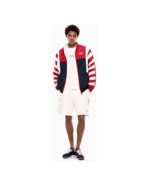 EA7 White Casual Shorts for men