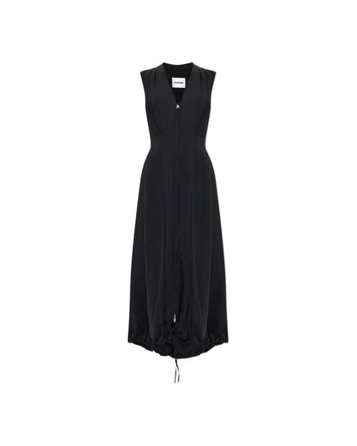 Midi Dresses Jil Sander en coloris Black
