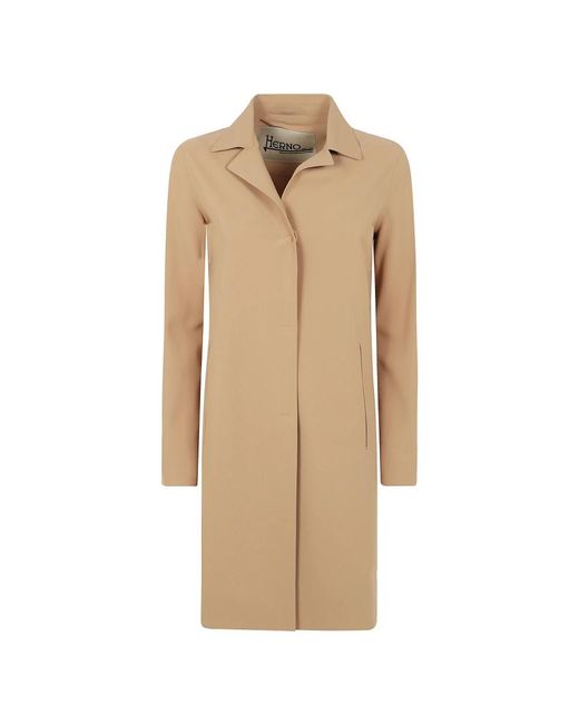 Herno Jassen ,Bruin ,Stijlvolle Act Coat Voor Jou in het Natural