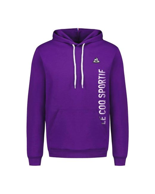 Le Coq Sportif Purple Hoodies for men